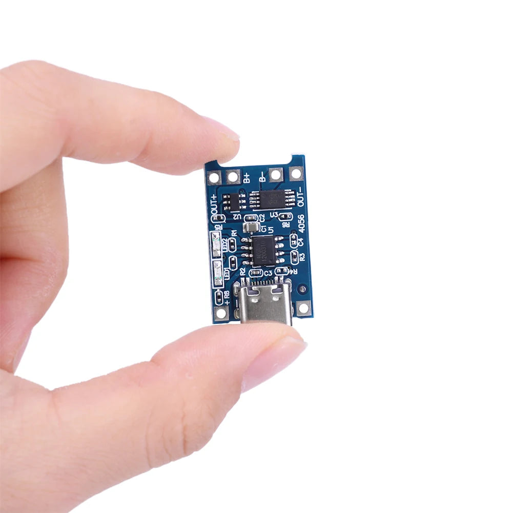 1-20PCS 5V 1A 18650 TP4056 Lithium Battery Charger Module Charging Board With Protection Dual Functions 1A Type-C/Micro/Mini USB