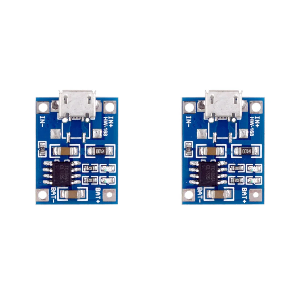 1-20PCS 5V 1A 18650 TP4056 Lithium Battery Charger Module Charging Board With Protection Dual Functions 1A Type-C/Micro/Mini USB