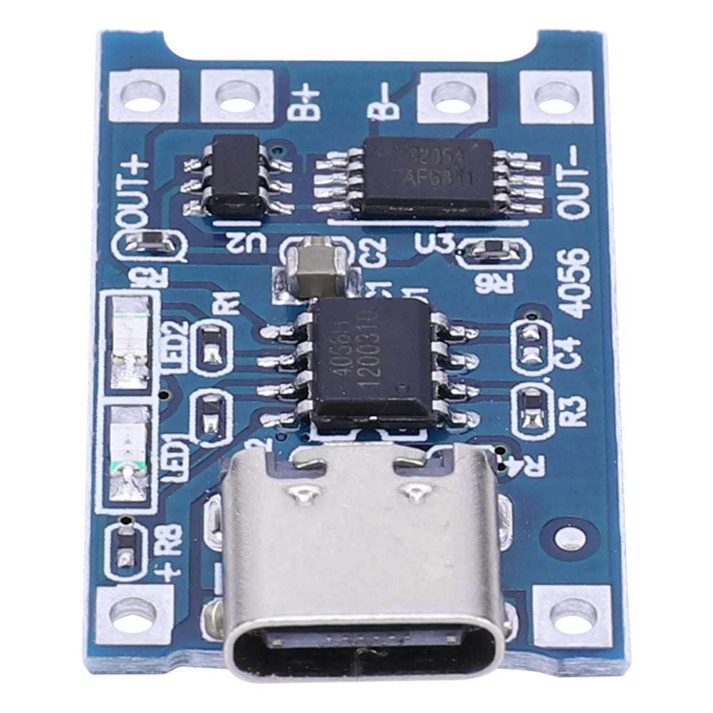 1-20PCS 5V 1A 18650 TP4056 Lithium Battery Charger Module Charging Board With Protection Dual Functions 1A Type-C/Micro/Mini USB