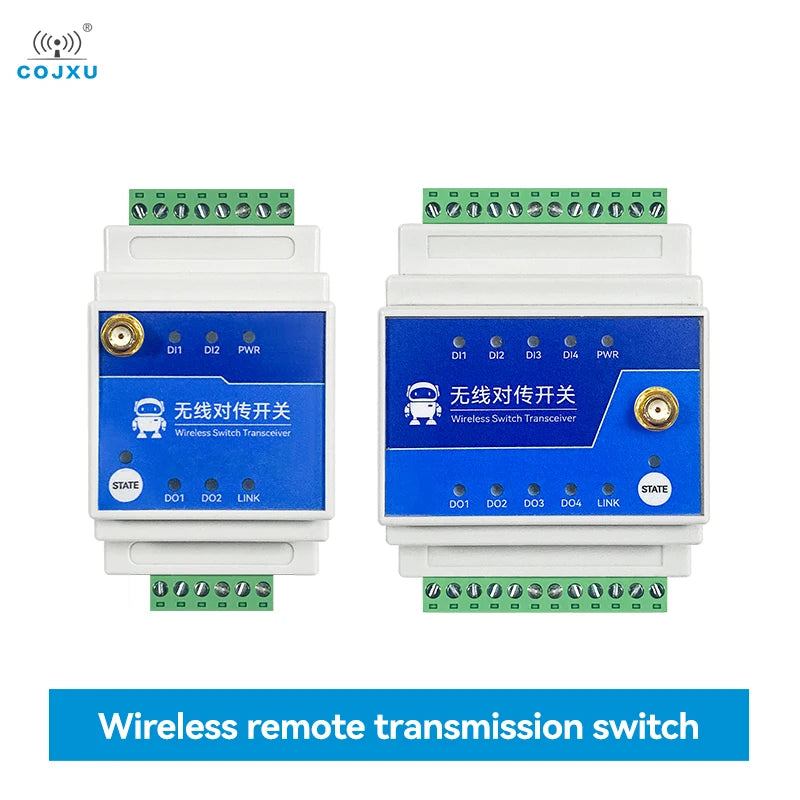 1/2/4/8-Way 915/868MHz Wireless Remote Synchronous Switch 5/10km Distance COJXU E860-DTU Series Industrial Grade Low Latency